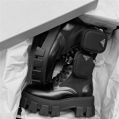 fake prada combat boots|prada monolith boots.